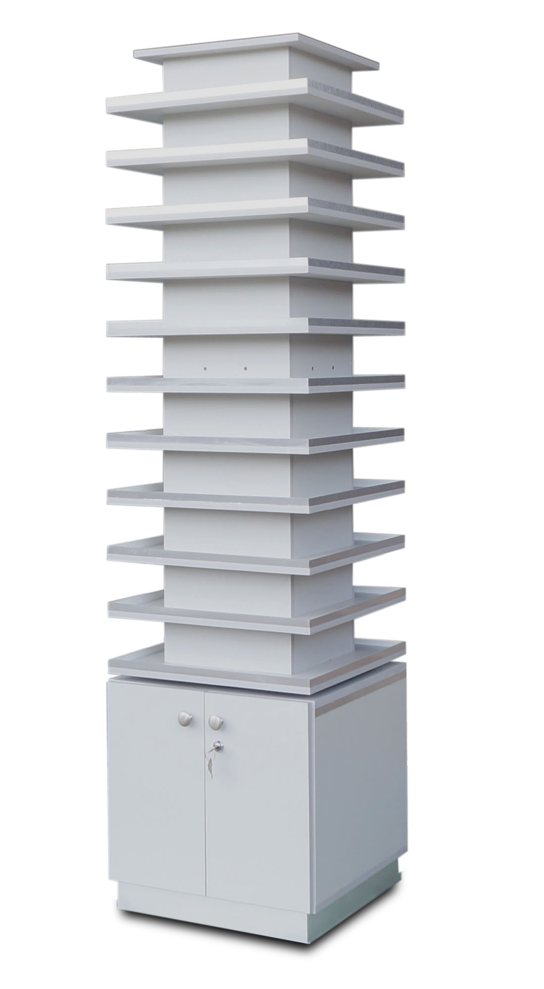 Powder polish display PDC11- Gray/ Aluminum